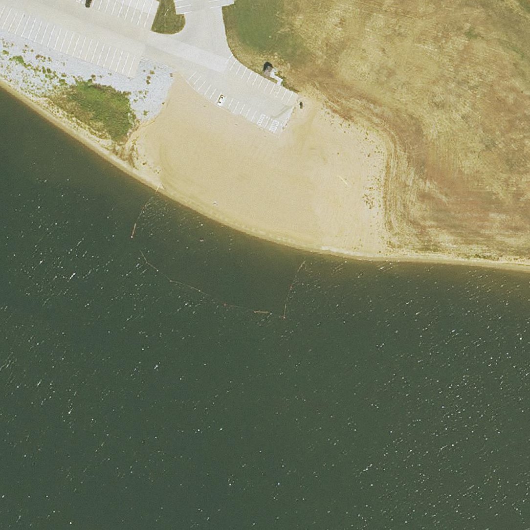 Aerial map of Sugar Bottom Campground Beach