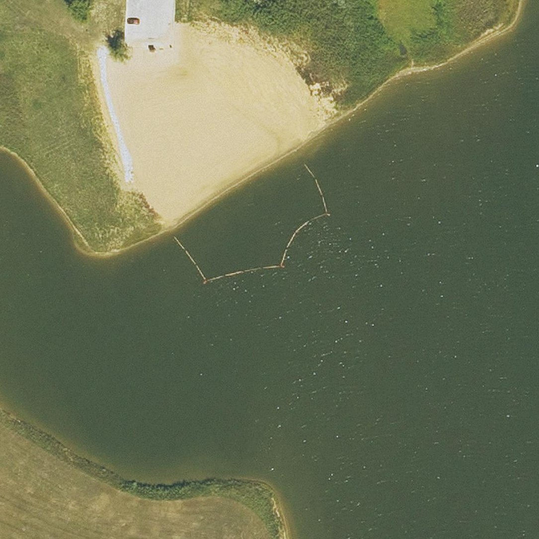 Aerial map of Sugar Bottom Day Use Beach