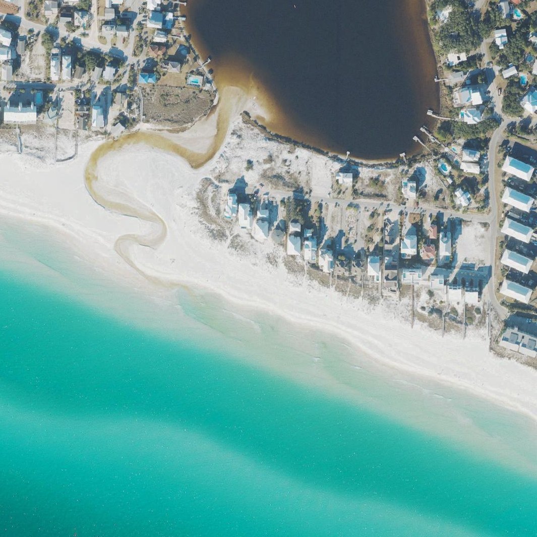 Aerial map of Sugar Dunes Beach Access