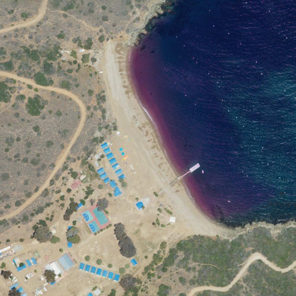 Aerial map of Sullivans Beach