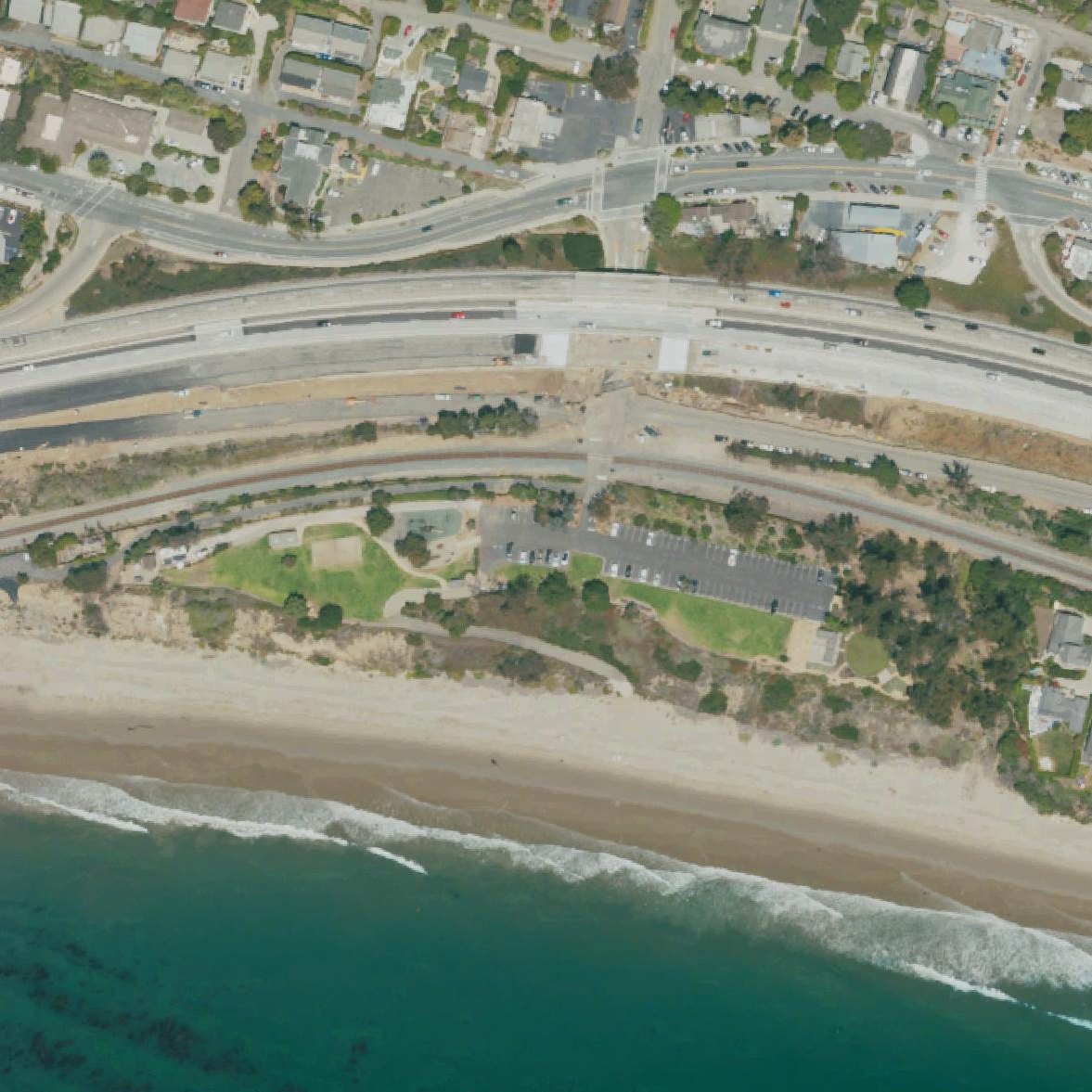 Aerial map of Summerland Beach