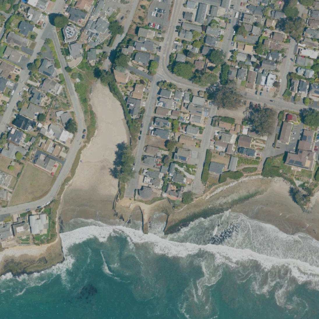 Aerial map of Sunny Cove