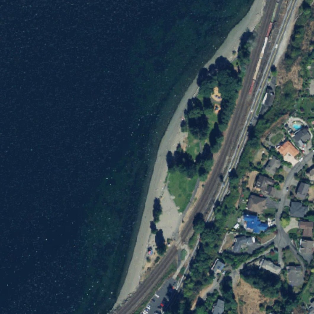 Aerial map of Sunnyside Beach Park
