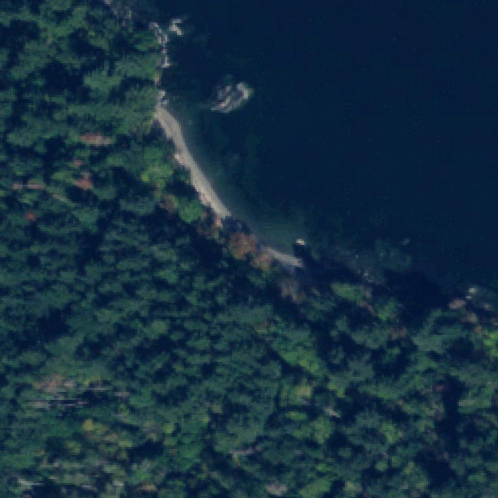 Aerial map of Sunrise Beach
