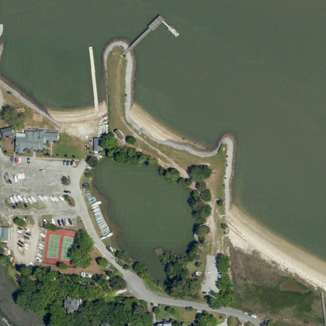 Aerial map of Sunrise Park Beach