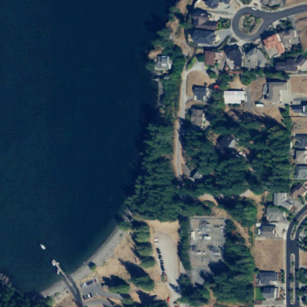 Aerial map of Sunset Beach