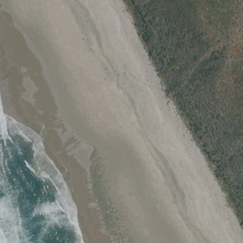 Aerial map of Sunset Beach