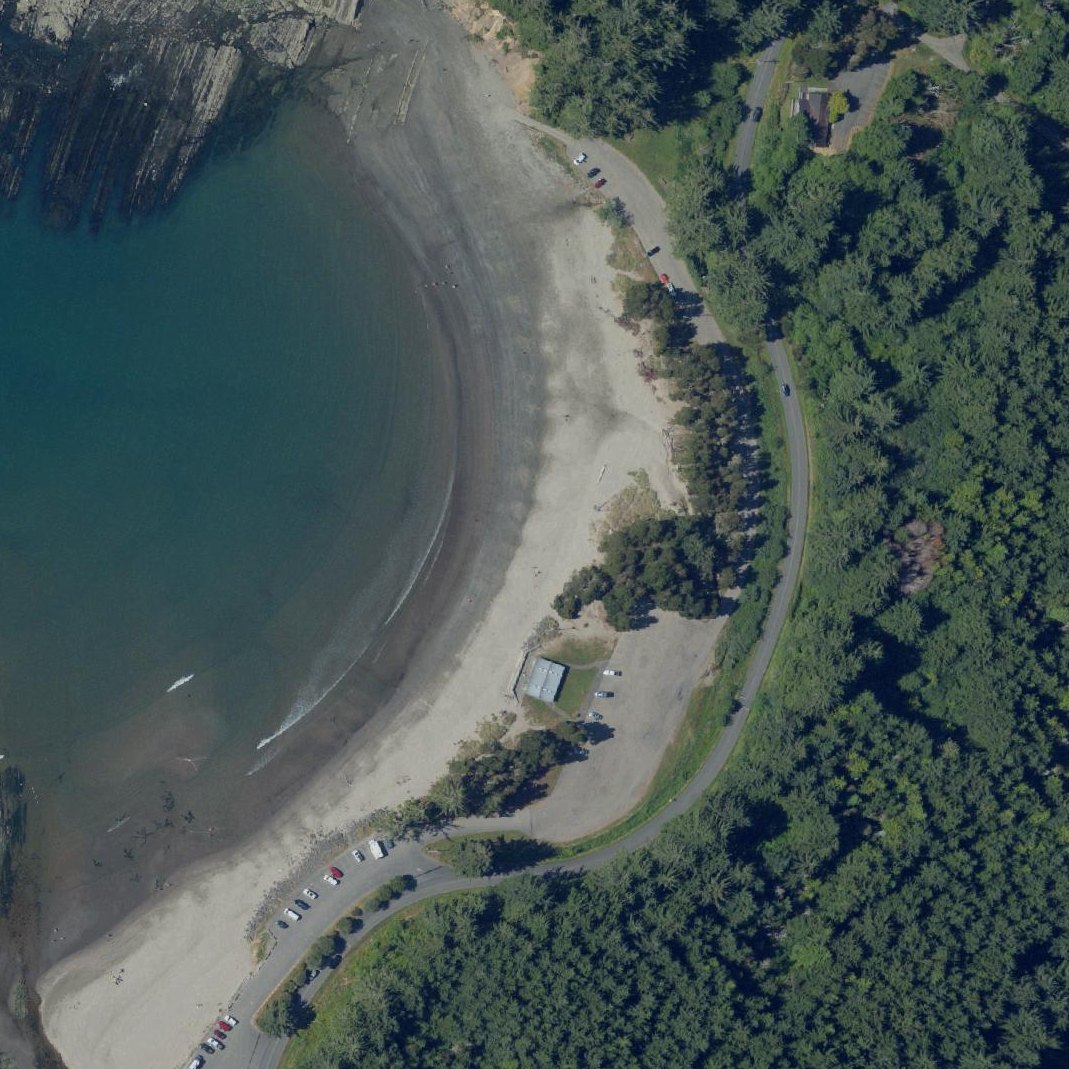 Aerial map of Sunset Beach