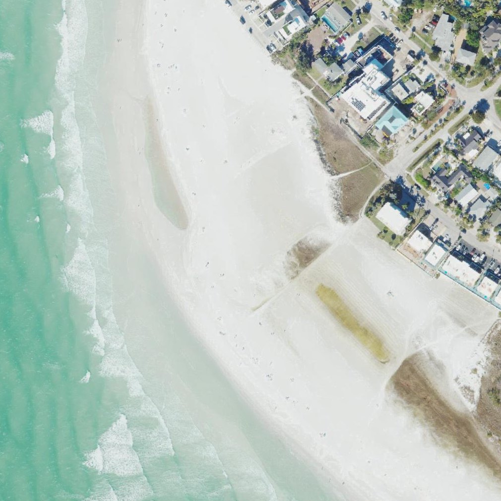Aerial map of Sunset Beach
