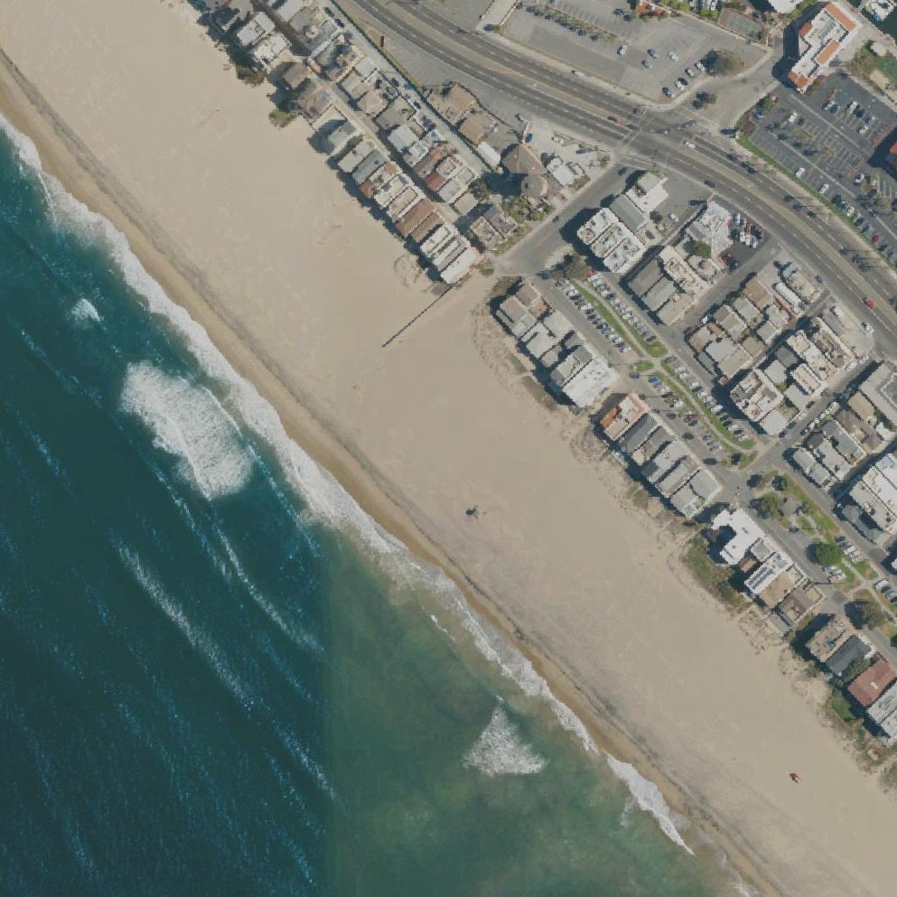 Aerial map of Sunset Beach