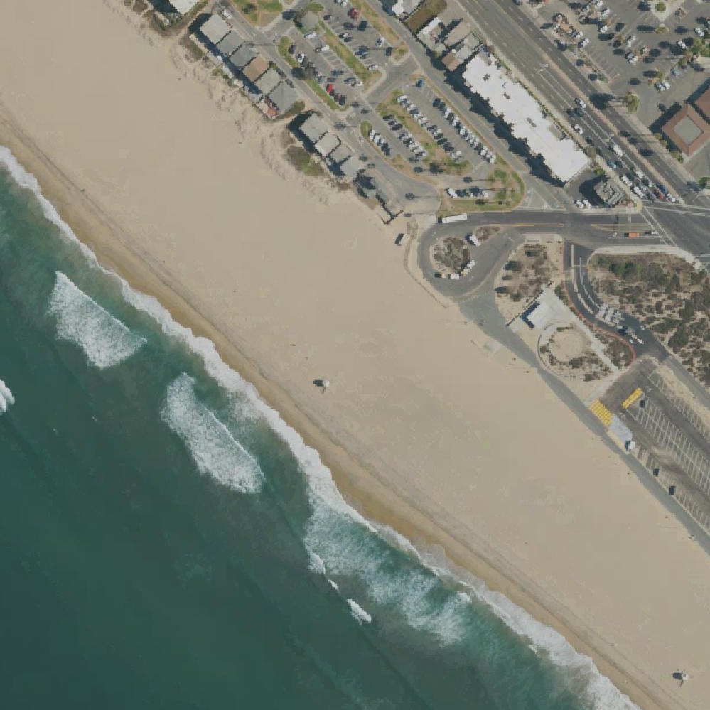 Aerial map of Sunset Beach
