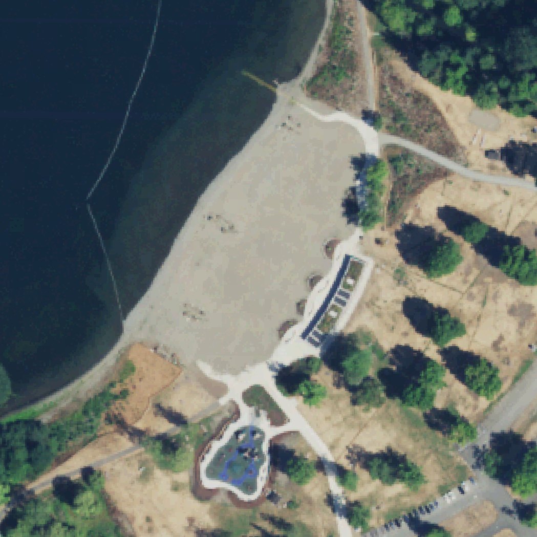 Aerial map of Sunset Beach