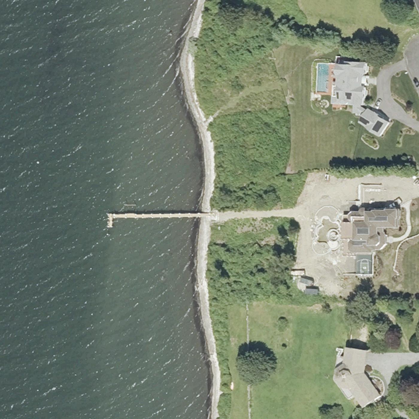 Aerial map of Sunset Beach