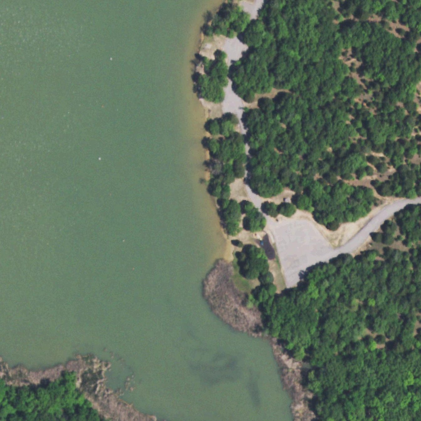 Aerial map of Sunset Beach Lake Murray