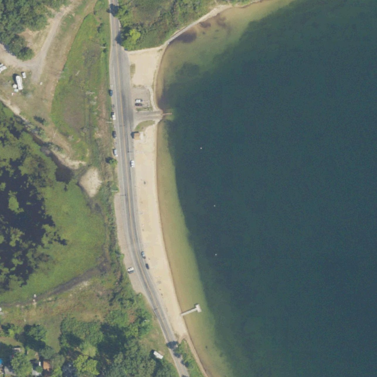 Aerial map of Sunset Beach
