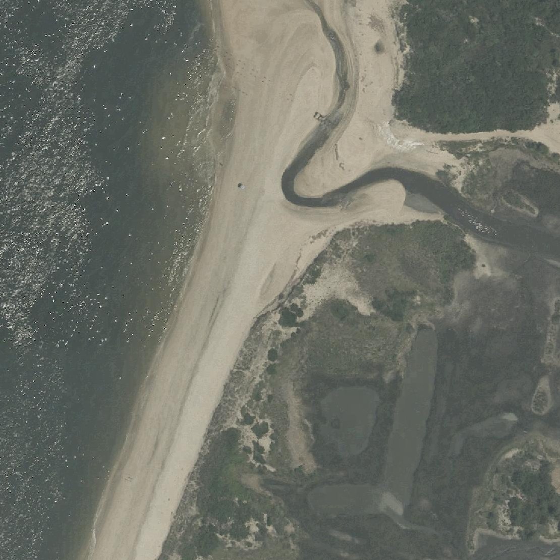 Aerial map of Sunset Beach