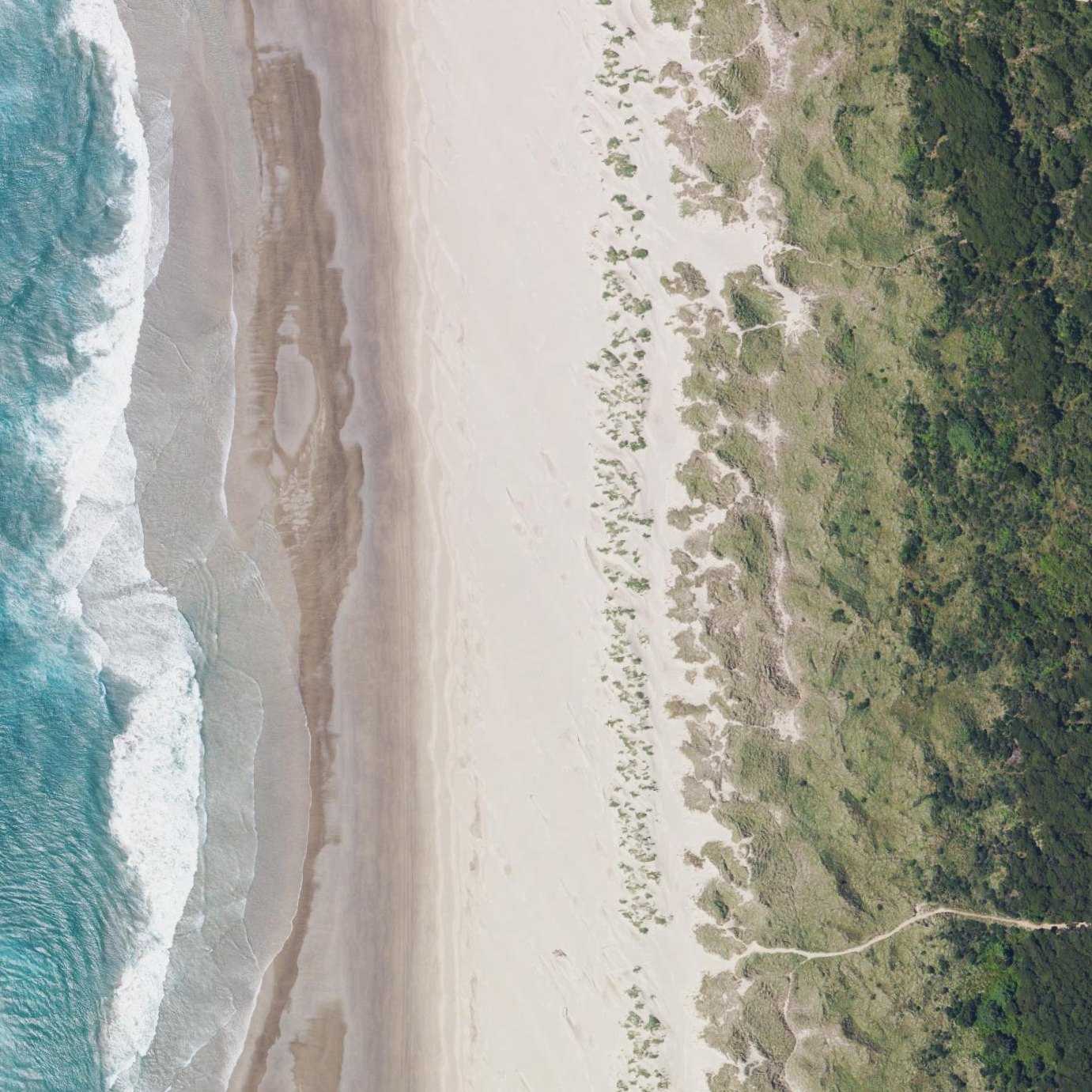 Aerial map of Sunset Beach