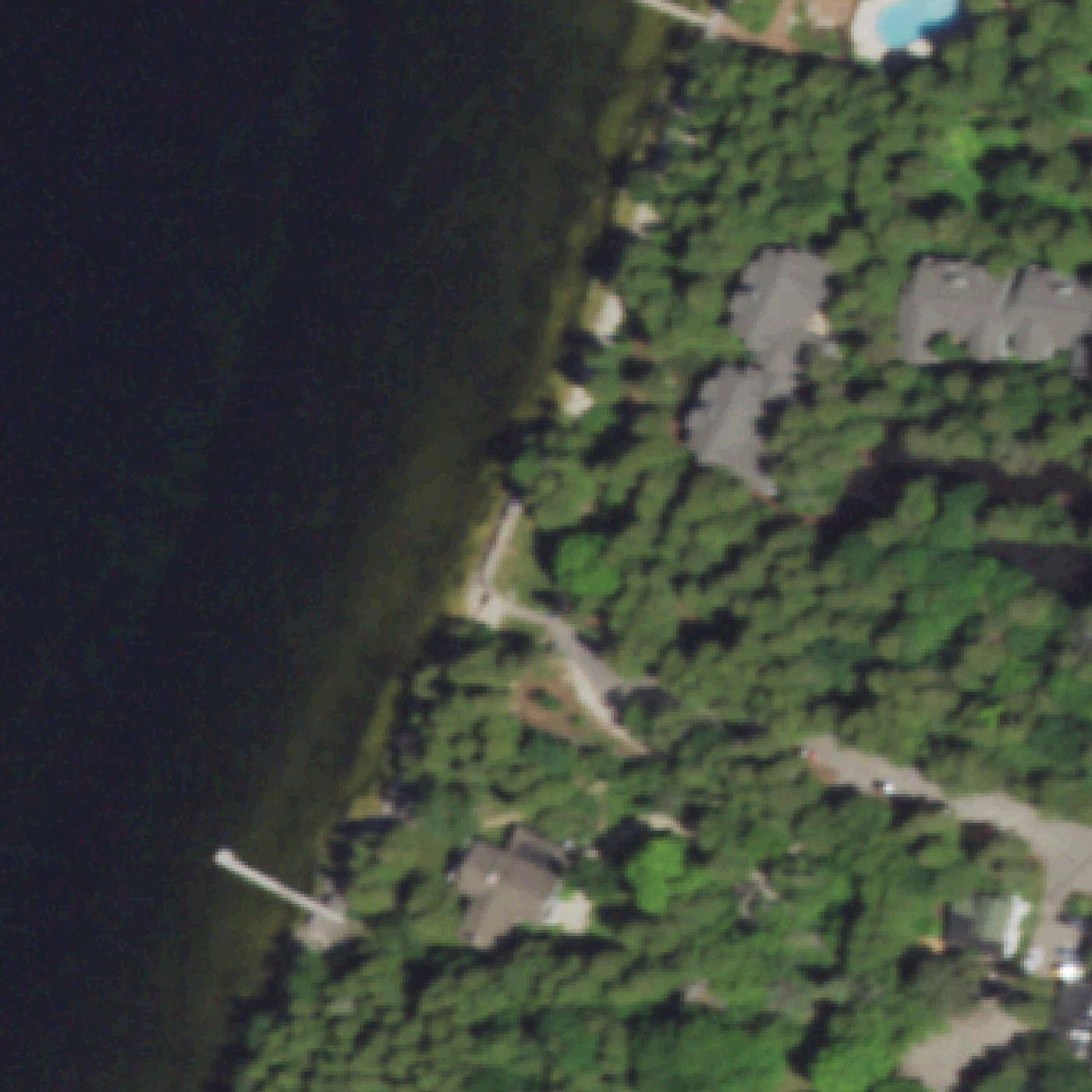 Aerial map of Sunset Beach Park