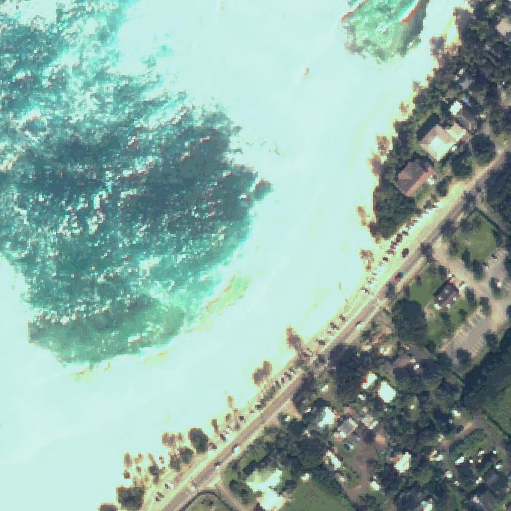 Aerial map of Sunset Beach Park
