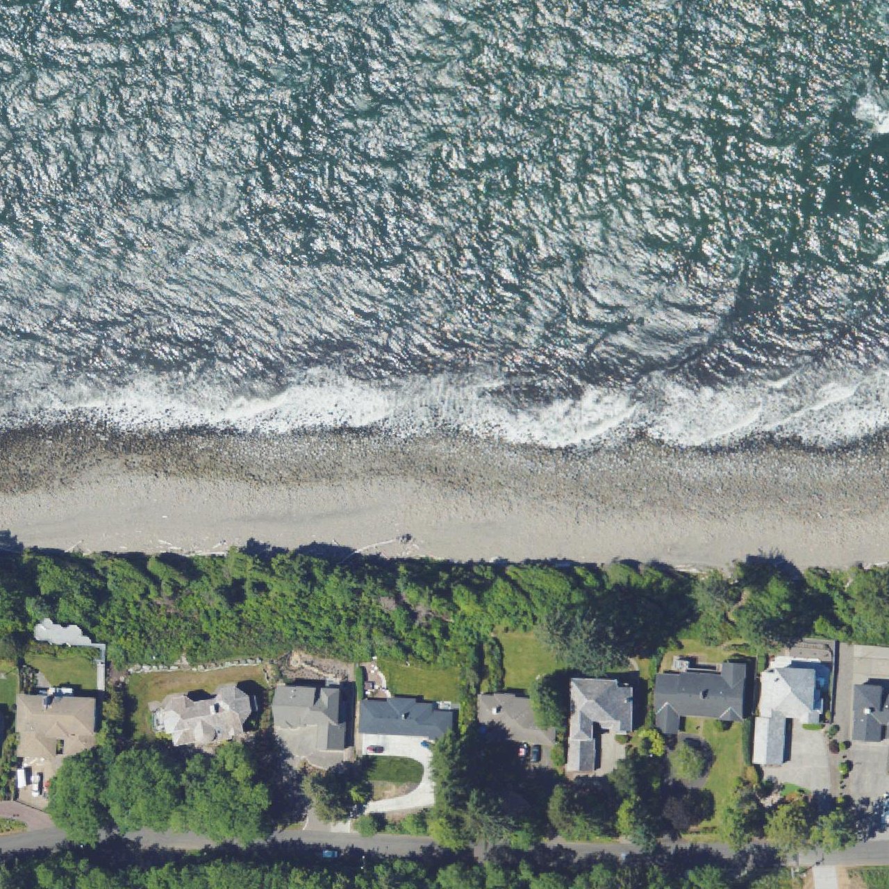 Aerial map of Sunset Beach