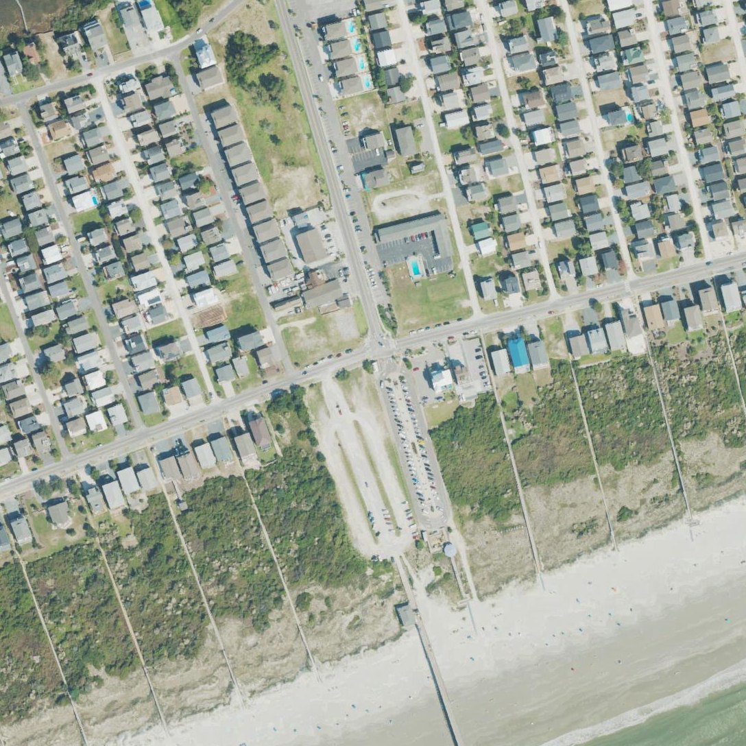 Aerial map of Sunset Beach