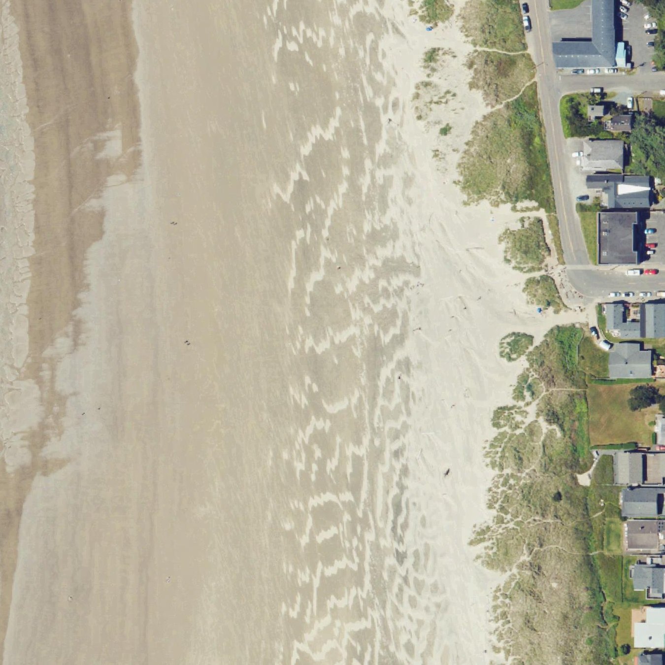Aerial map of Sunset Beach