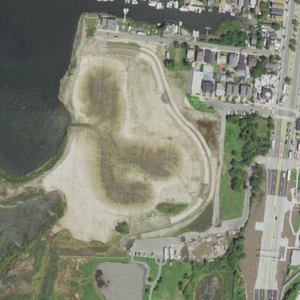 Aerial map of Sunset Cove Park