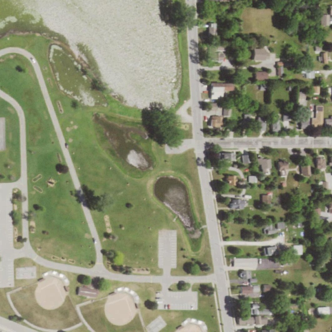 Aerial map of Sunset Park & Beach