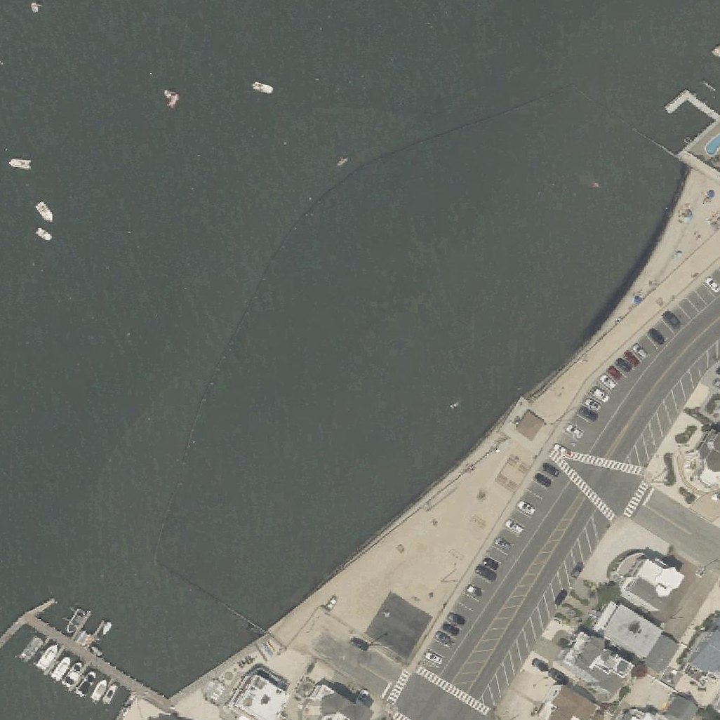 Aerial map of Surf City Bay Beach
