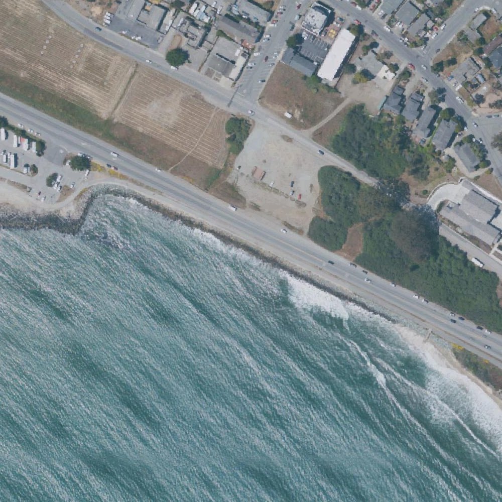 Aerial map of Surfers Beach