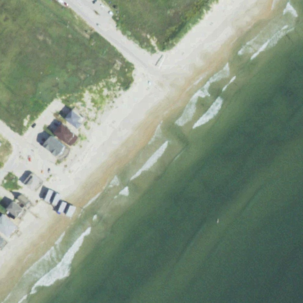 Aerial map of Surfside Beach