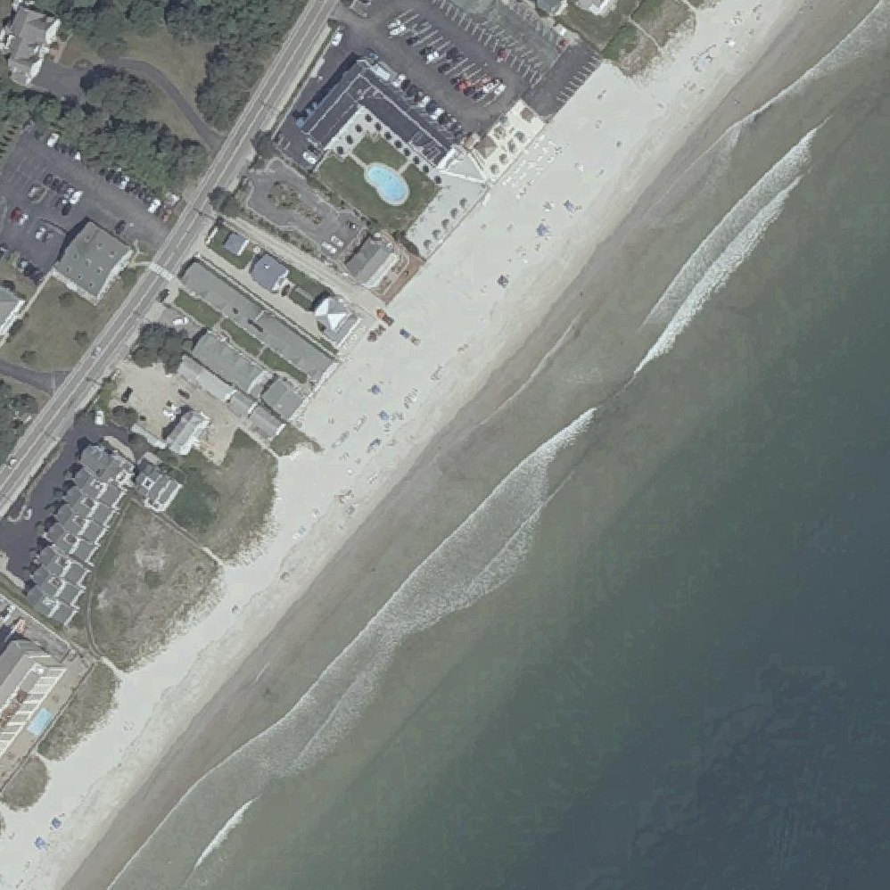 Aerial map of Surfside Beach