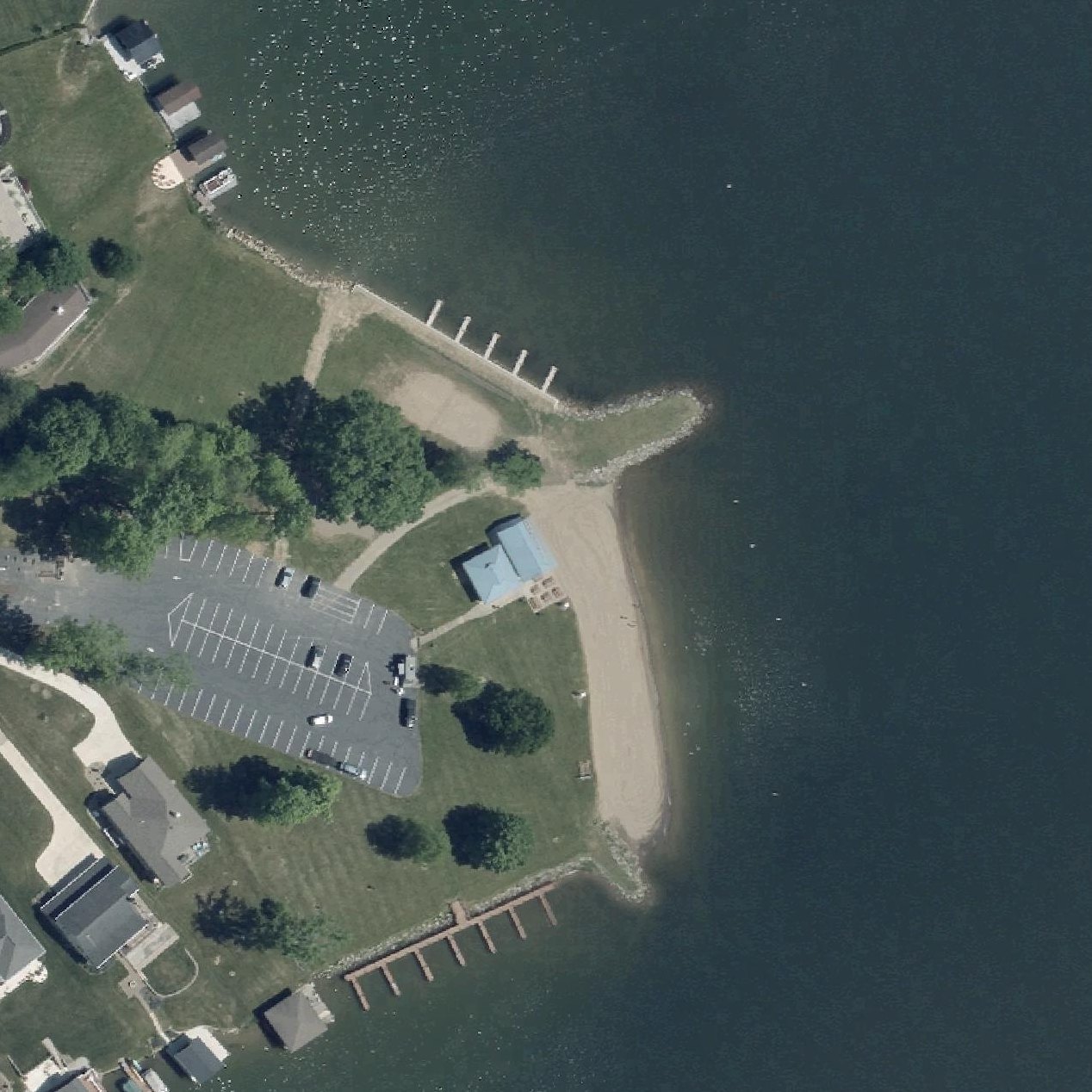 Aerial map of Sutton Beach (Private)
