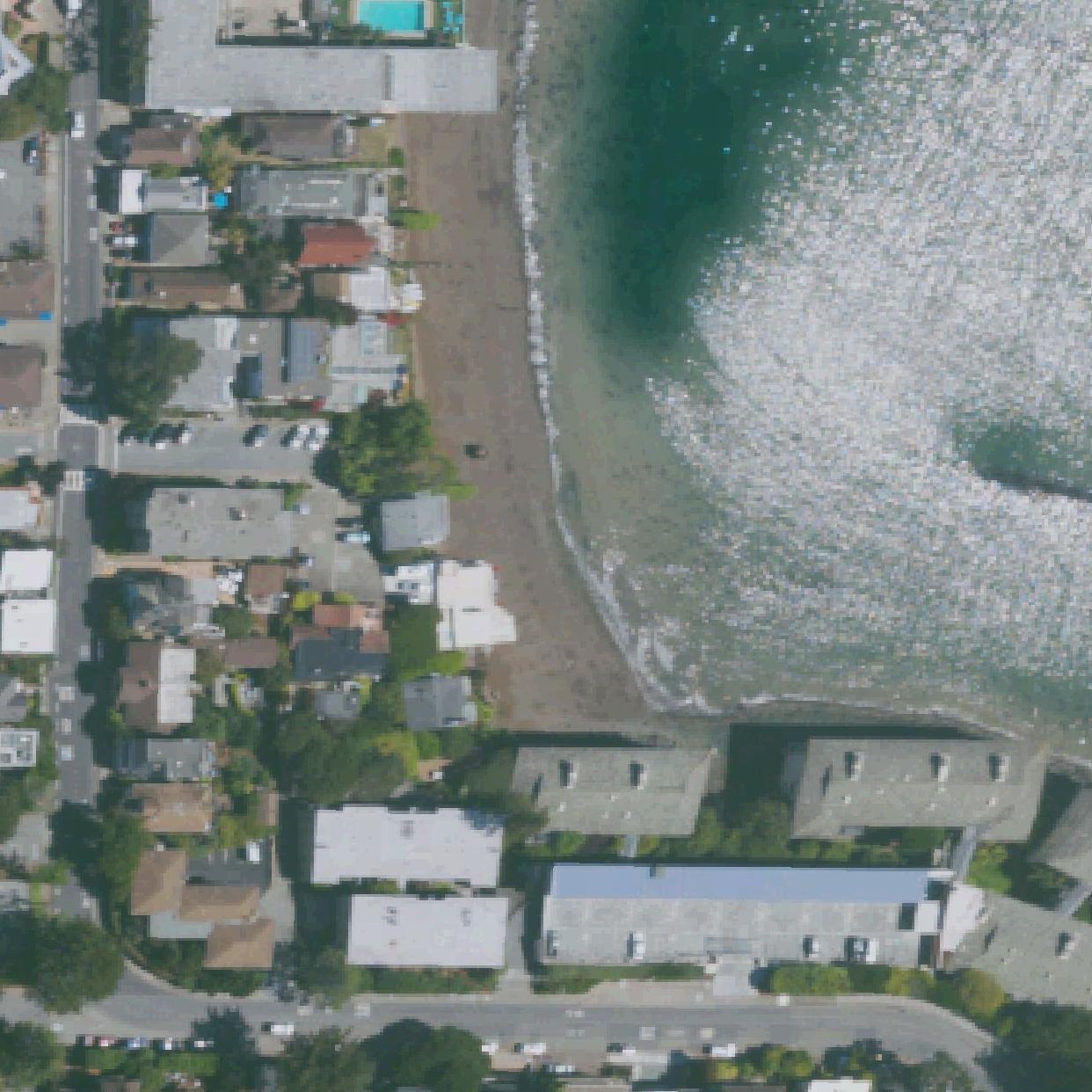 Aerial map of Swede's Beach