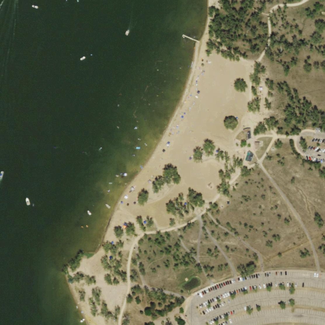 Aerial map of Swim Beach