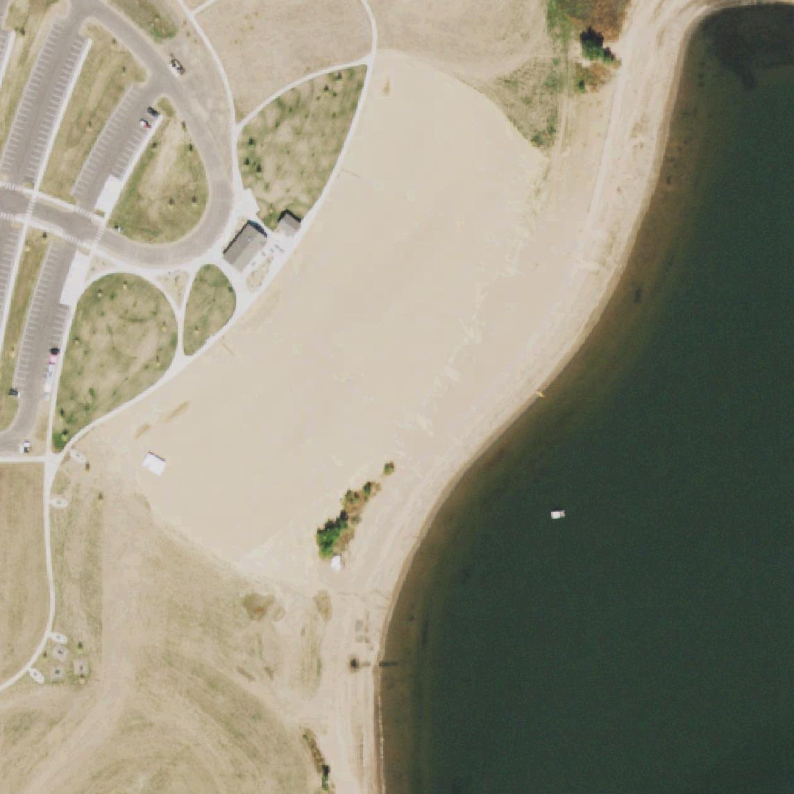 Aerial map of Swim Beach