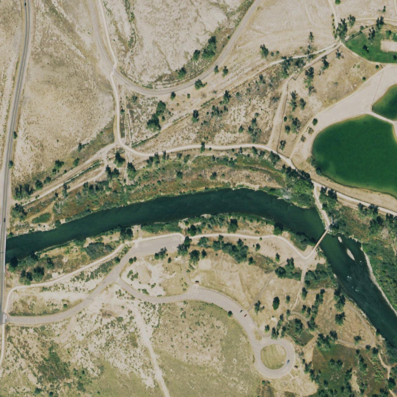 Aerial map of Swim Beach