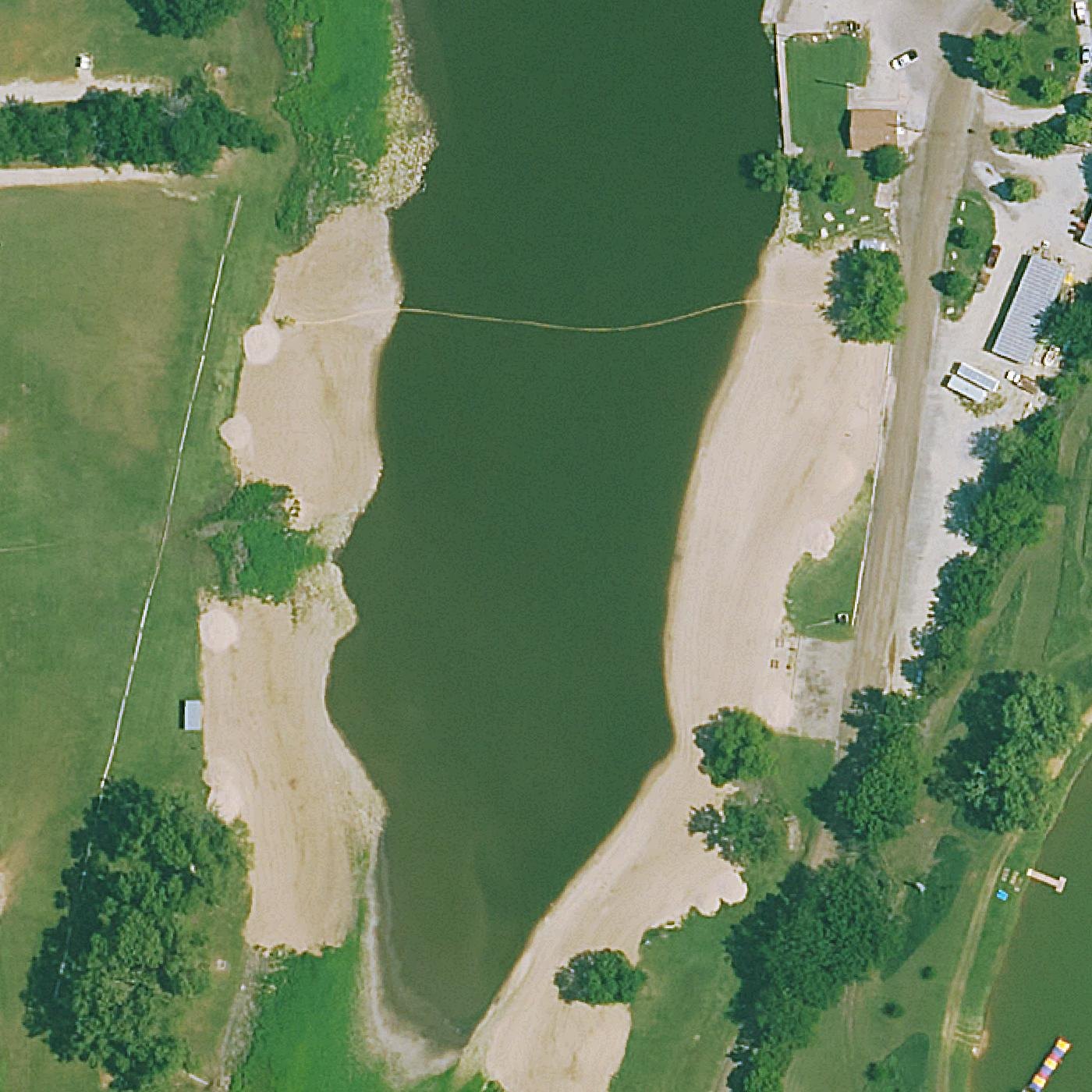 Aerial map of Swim Beach