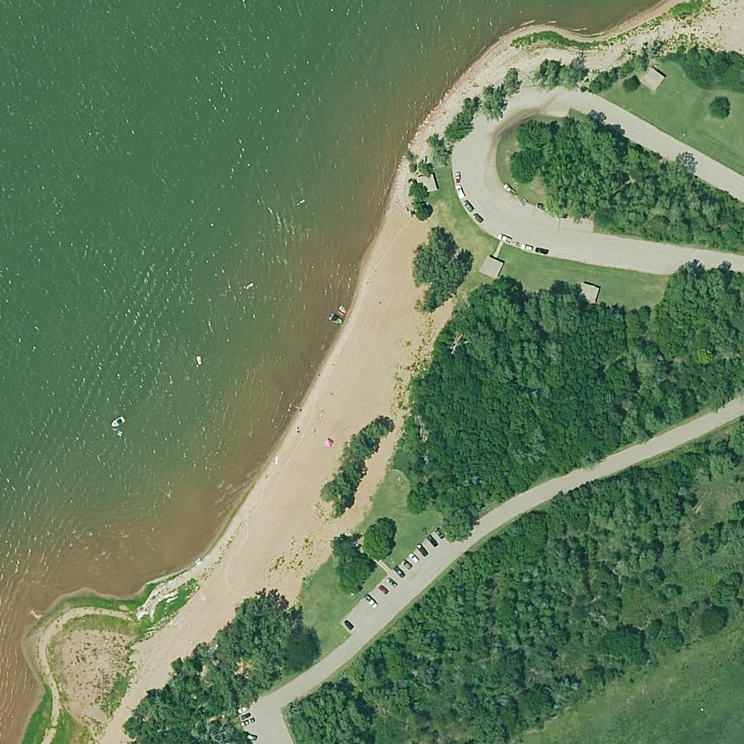 Aerial map of Swim Beach