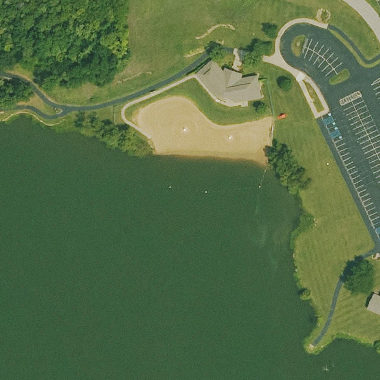 Aerial map of Swim Beach
