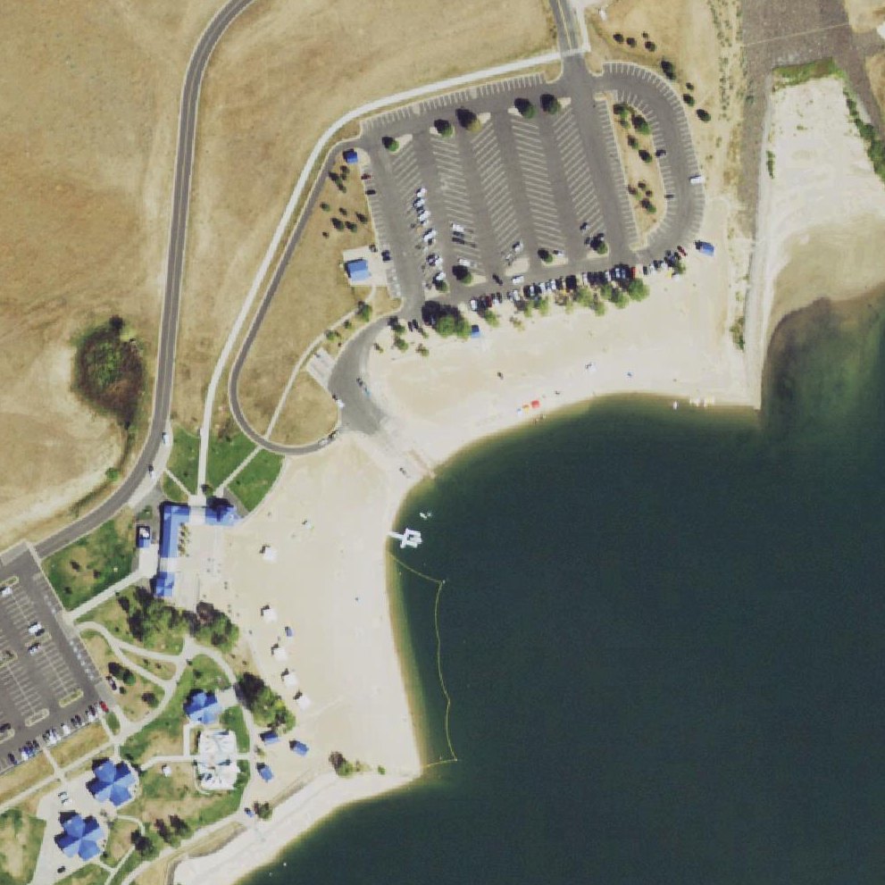 Aerial map of Swimming Beach