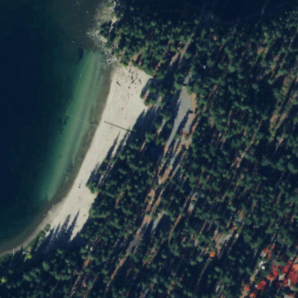 Aerial map of Swimming Beach Day Use