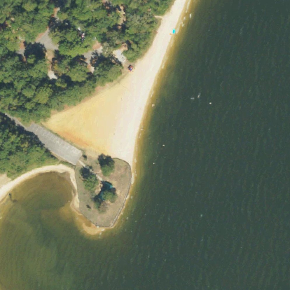Aerial map of Swimming Beach