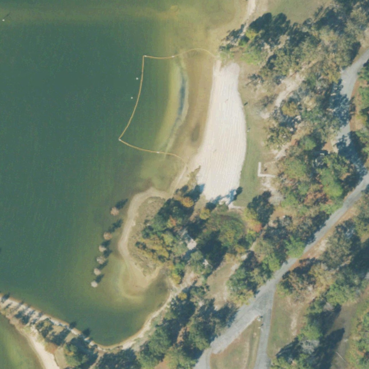 Aerial map of Swimming Beach