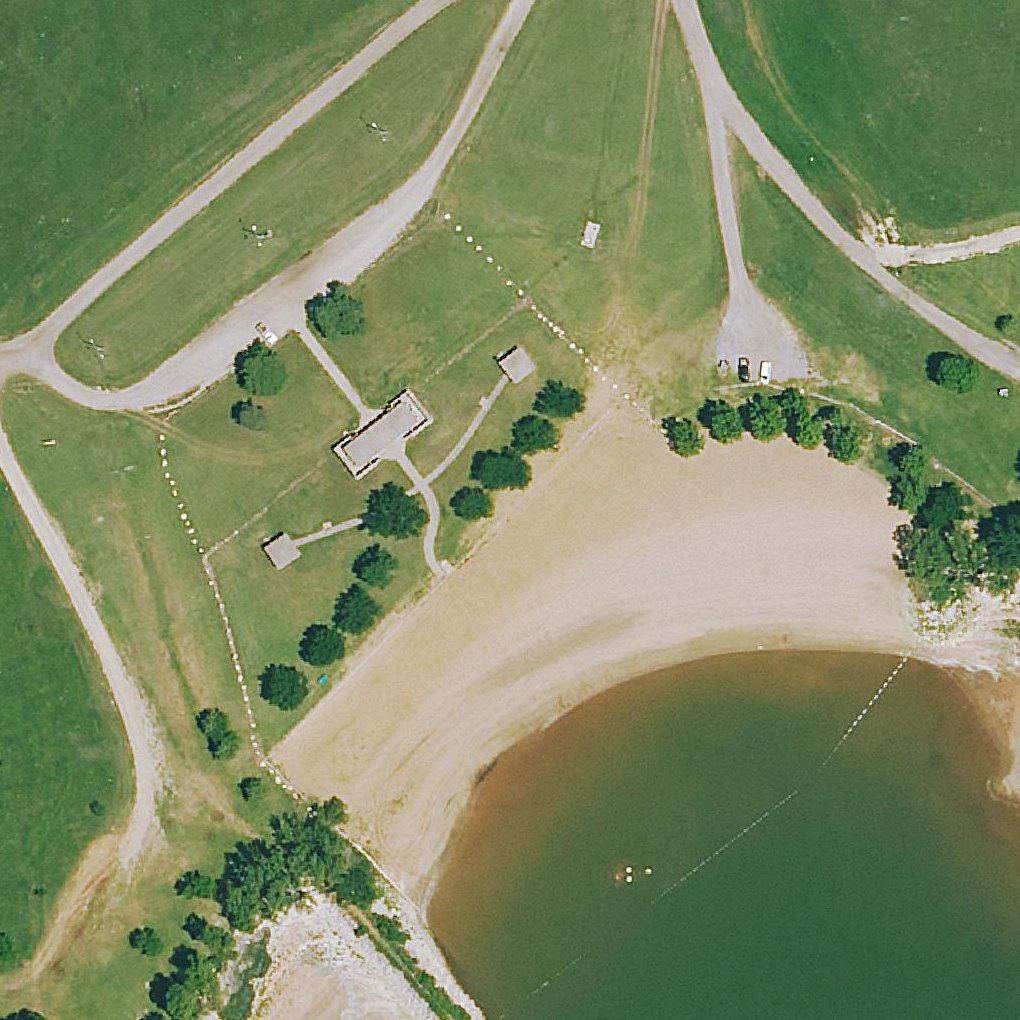 Aerial map of Swimming Beach