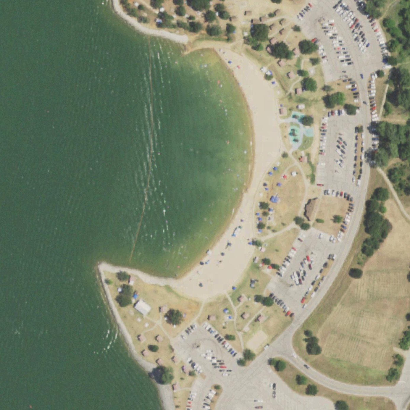 Aerial map of Swimming Beach