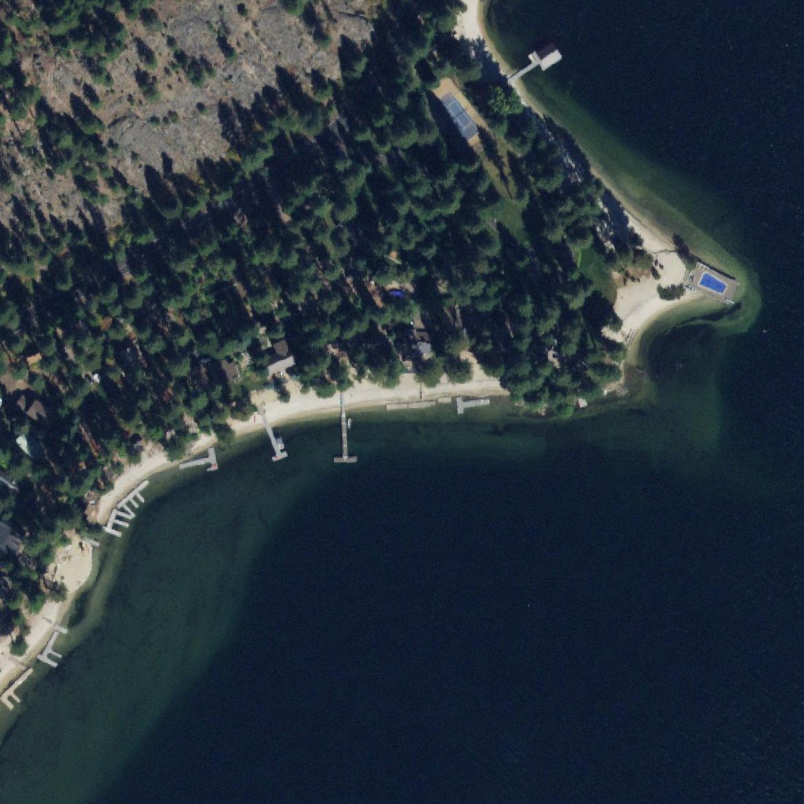 Aerial map of Sylvan Beach