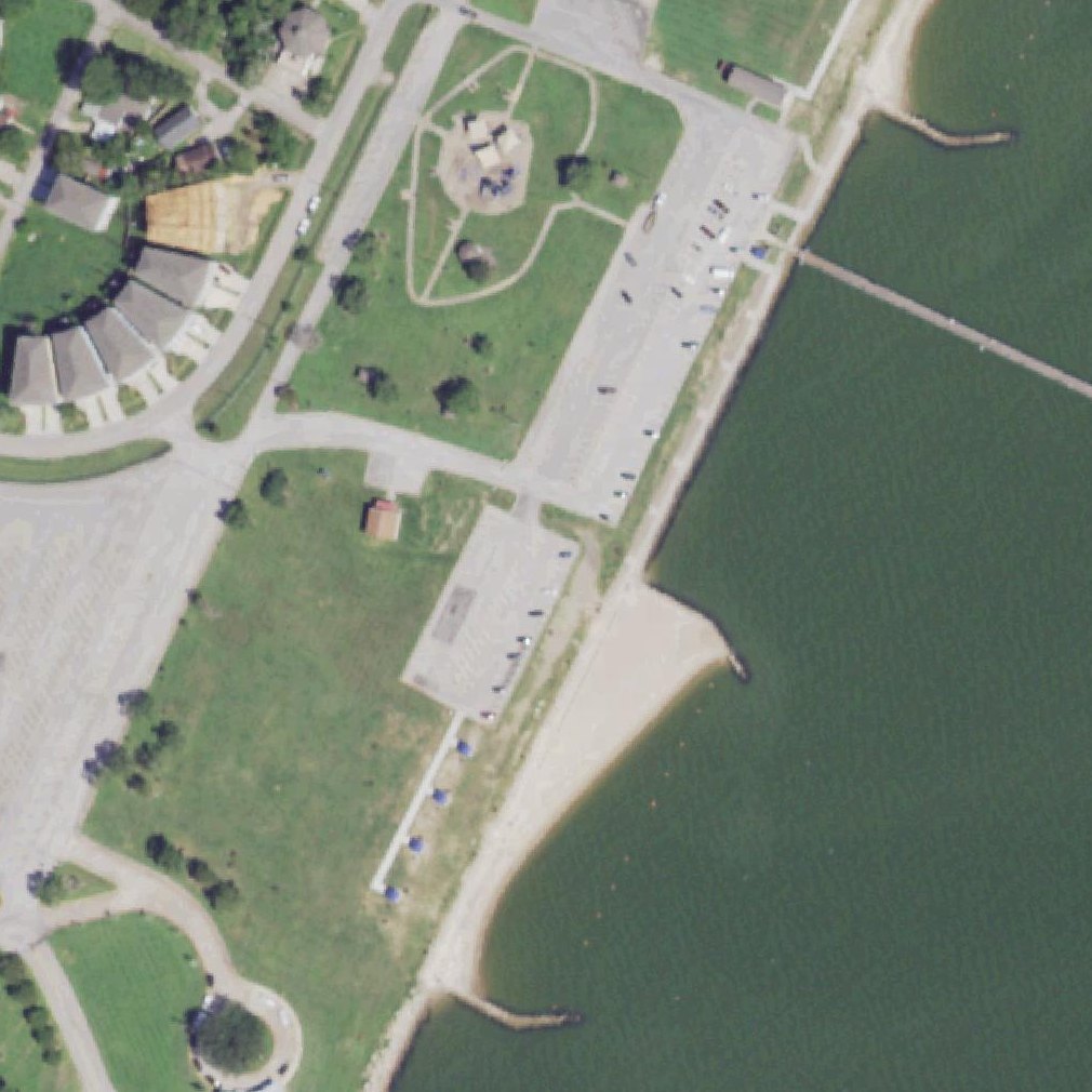 Aerial map of Sylvan Beach Park