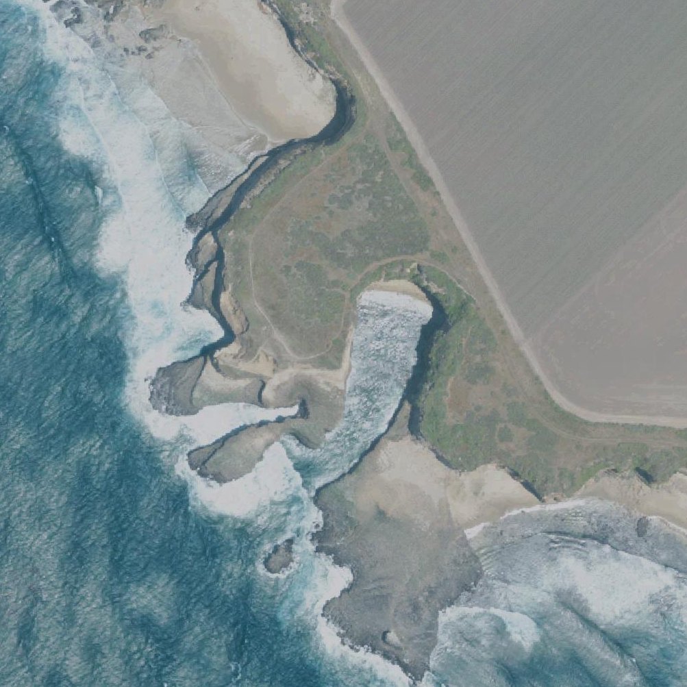 Aerial map of Table Rock Beach