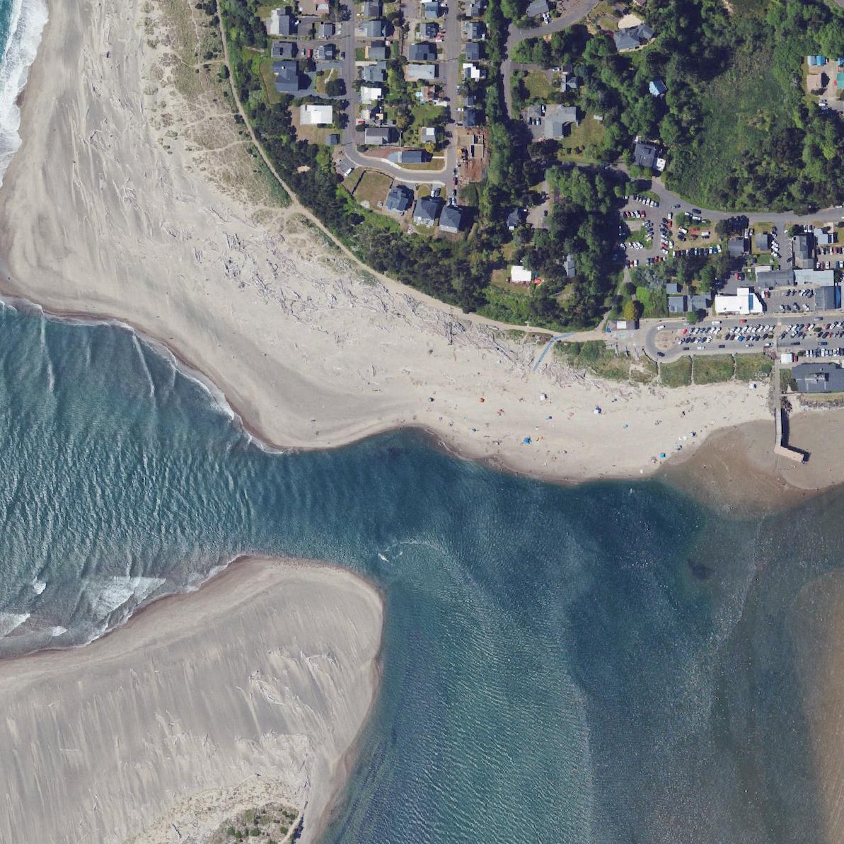 Aerial map of Taft Waterfront Park - Public Beach Access